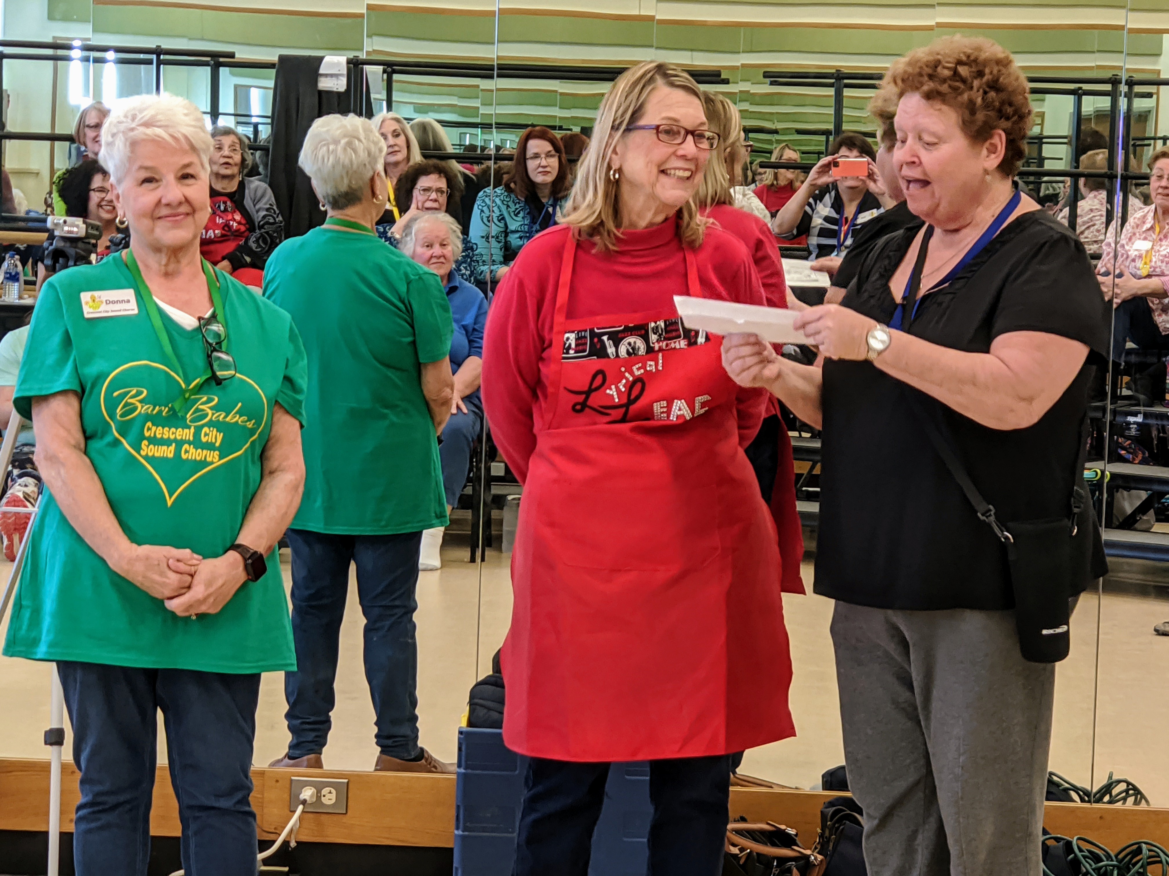 CCSC partnered with Slidell Camellia Quilters to raffle a beautiful hand made quilt. Lilli Arning, Finance Committee, right and Donna Robinson, Team Leader left, presented a check to Judy Theriot, CCSC member and president of Slidell Camellia Quilters.    Slidell Camellia quilters have approximately 75 members that meet once a month to share knowledge and ideas of quilting with each other. They have been together for 33 years. They do charity work for local organizations such as fire and police departments, Hospice, Heiper International to provide Christmas stockings to local soldiers in Afghanistan.  The lucky winner of the raffle was Marilyn Stewart of New Orleans.