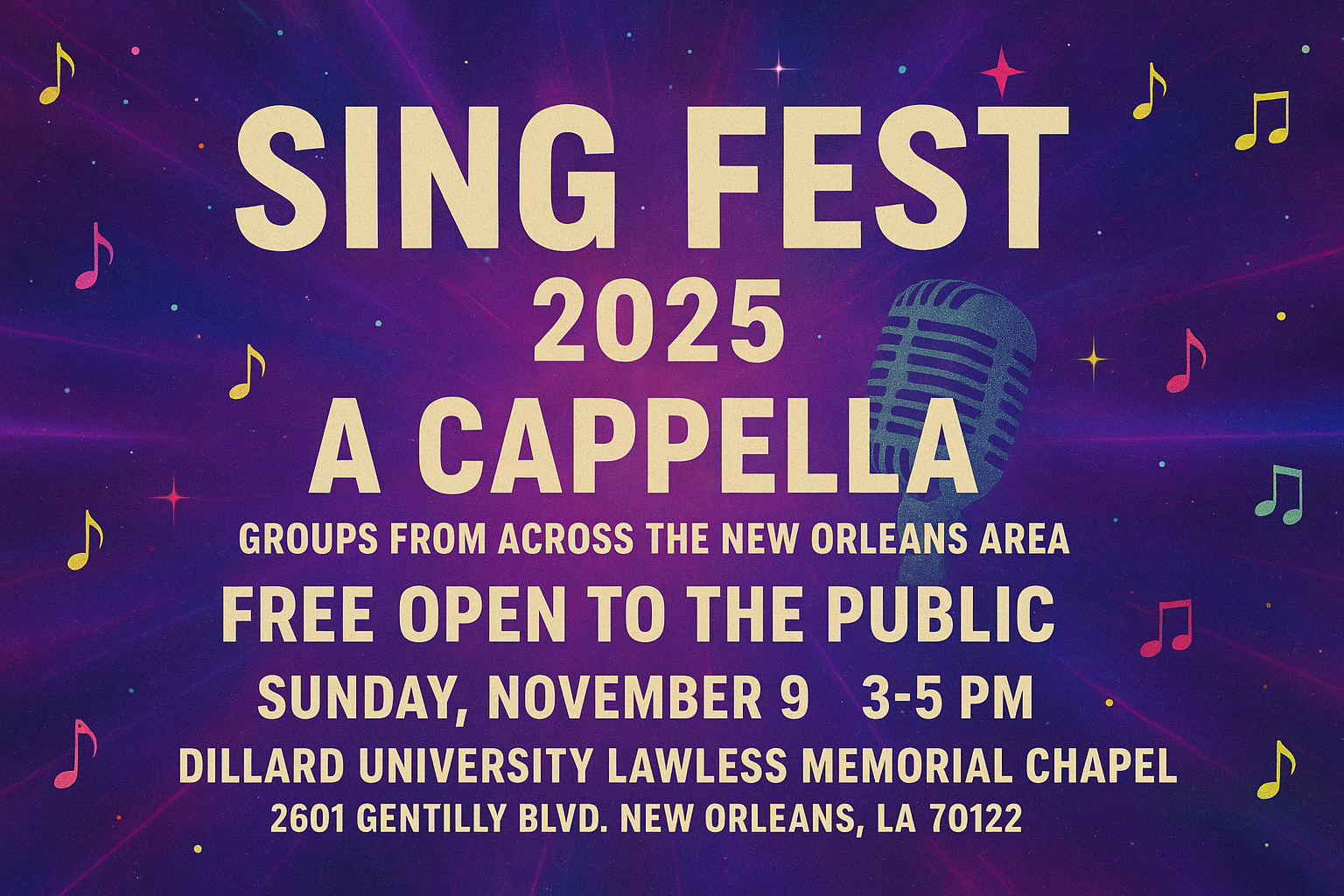 3rd Annual Sing Fest